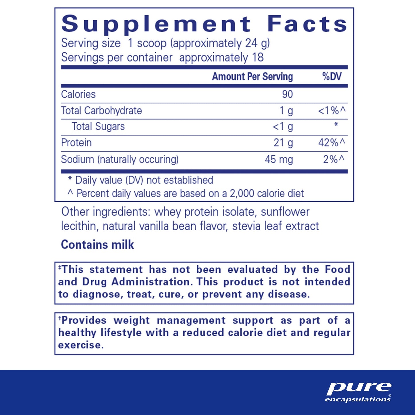PureLean Whey Natural Vanilla Bean